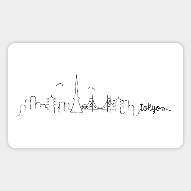 Tokyo City Signature Magnet by kursatunsal